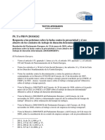 Respuesta Parlamento Europeo Sobre Contratos de Trabajo de Duracion Determinada