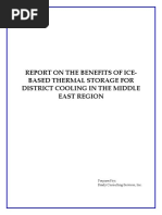 Report On The Benefits of Ice-Based Thermal Storage For District Cooling in The Middle East Region