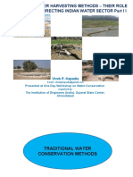 Traditional Water Harvesting Methods - Their Role and Scope in Correcting Indian Water Sector Part I I