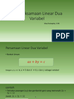 Pertidaksamaan Linear Dua Variabel