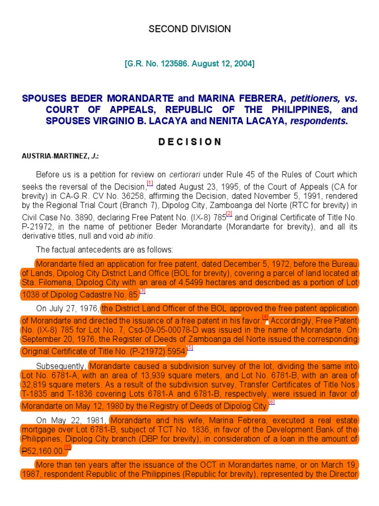 Analysis of a Court Decision Regarding a Land Dispute and Claims of