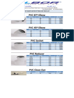 PVC 87º Elbow: PVC Waste Water Fittings Net Price List