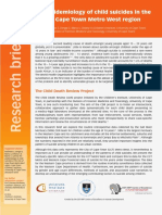 The Epidemiology of Child Suicides in the City of Cape Town Metro West Region (2018)