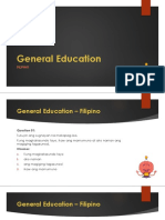 01 General Education Filipino PDF