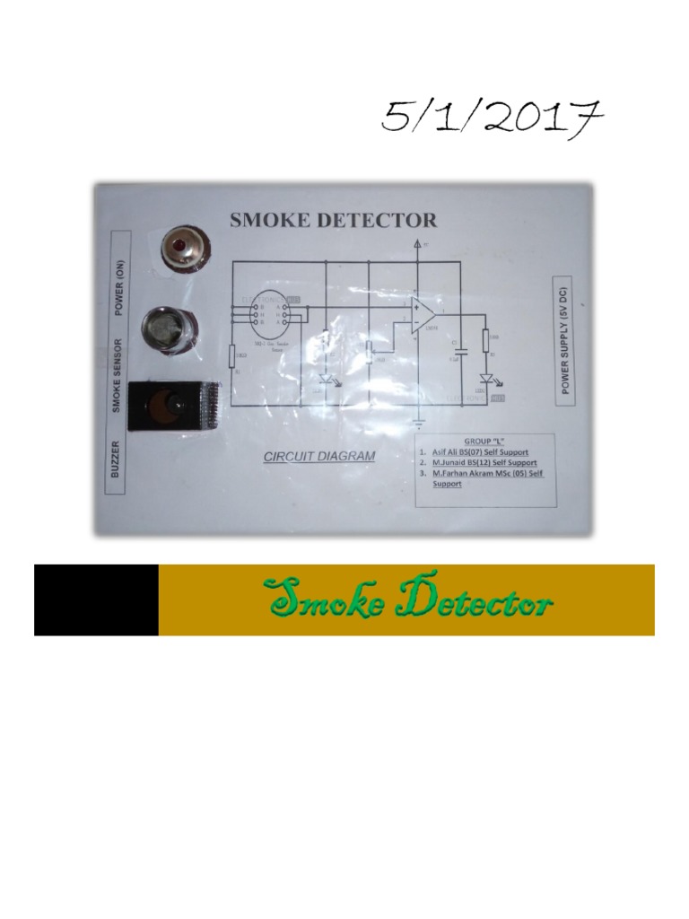 Smoke Project Final Pdf Sensor Smoke