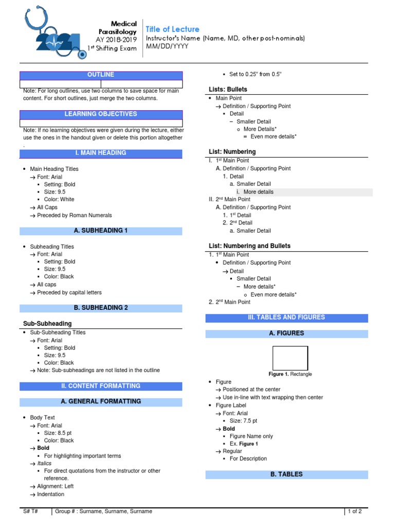 Medical Parasitology Transes Template | PDF | Arial | Typefaces
