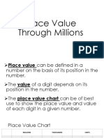 Place Value Through Millions