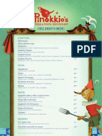 2019 Pinokkios Kindermenu en A4