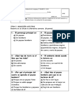 Evaluación de Lenguaje 2º BÁSICO 2