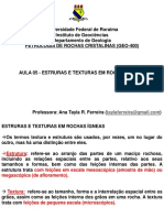 Aula 05 Estruturas e Texturas Petrologia Ígnea