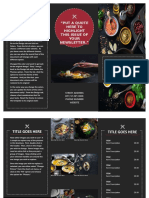 Restaurant Brochure Template