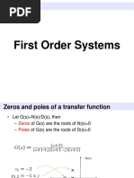 First order systems