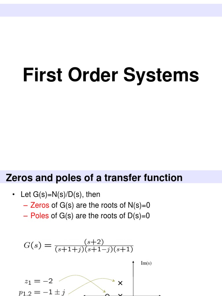 First order systems | Control Theory | Mechanics