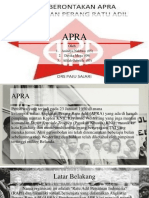 APRA Sejarah