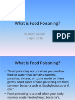 What Is Food Poisoning?: W Hotel Talents 6 April 2016