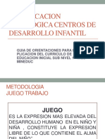 Planificacion Pedagógica Centros de Desarrollo Infantil