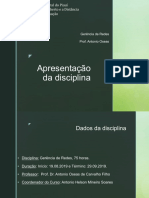 Apresentação Da Disciplina PDF