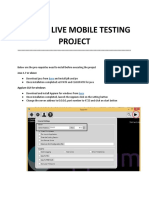 Guru99 Live Mobile Testing Project: Java 1.7 or Above