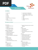 Data Structure Syllabus: Coverage