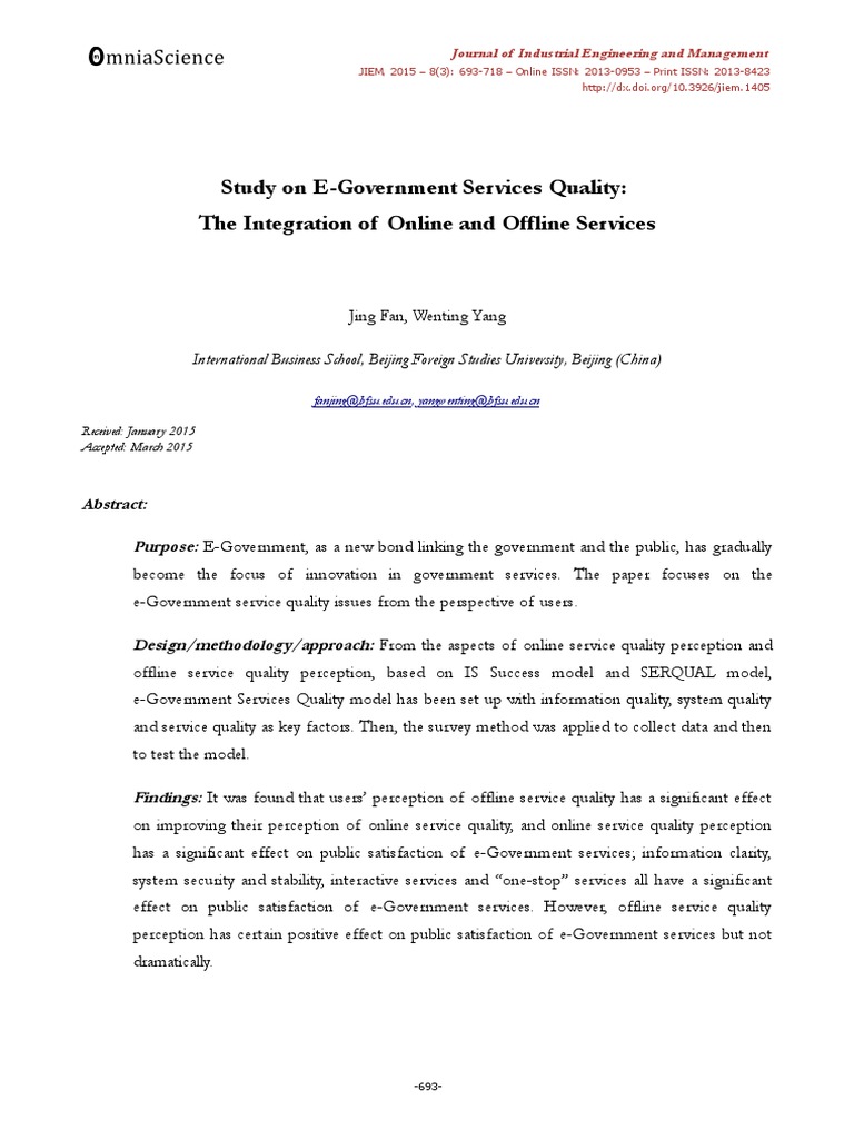 Research Projects | PDF | E Government | Information System