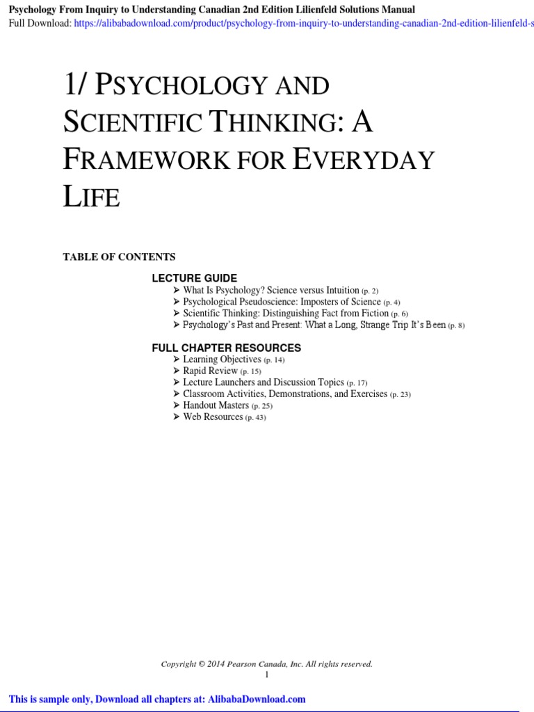 Psychology intelligence overview