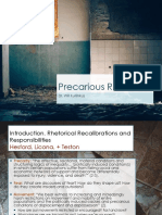 Precarious Rhetorics: Dr. Will Kurlinkus