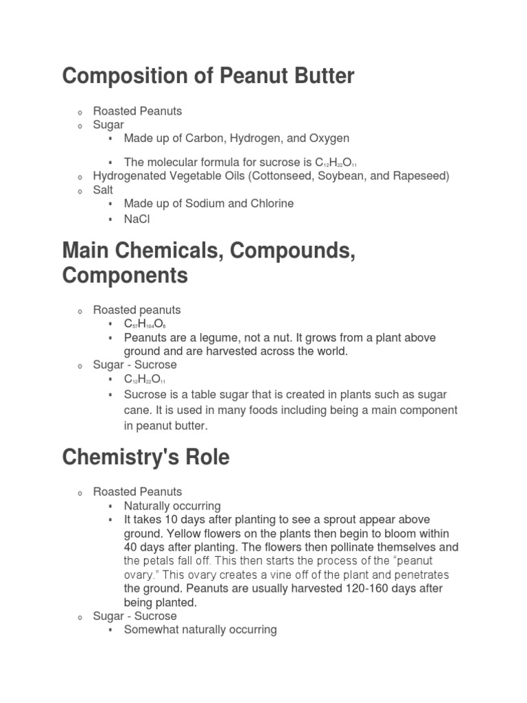 Document 1 PDF Peanuts Peanut Butter