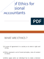 Code of Ethics For Accountants