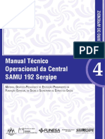 Manual SAMU 192 ensina regulação médica