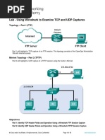 4.6.4.3 Lab - Using Wireshark to Examine TCP and UDP Captures