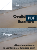 Oralidad y Escritura