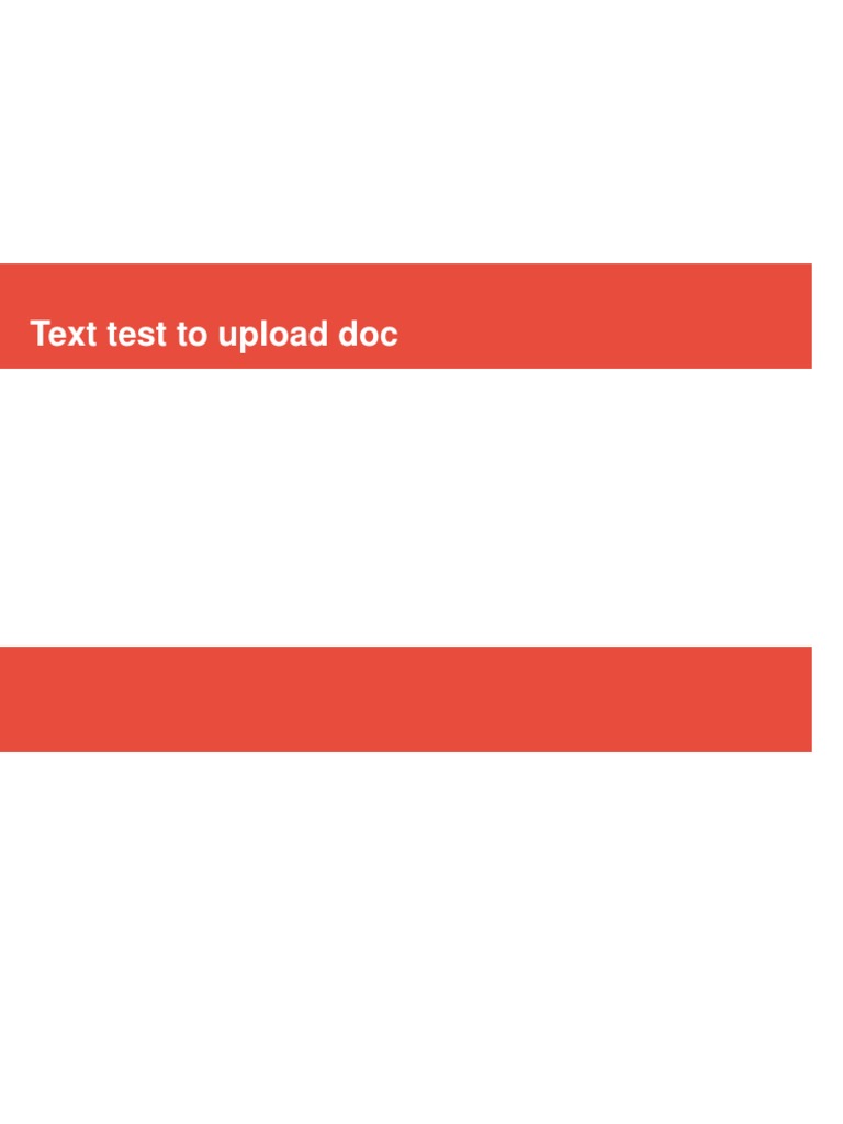 Document Upload Test Instructions | PDF