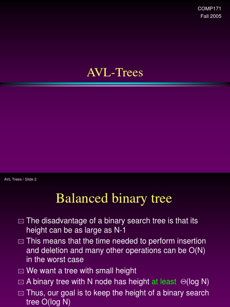 AVL Tree Operations PDF Areas Of Computer Science Algorithms And Data Structures