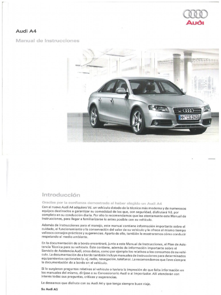 Manual Del Audi A4 b8 Es