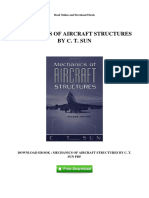 Mechanics of Aircraft Structures by C T Sun
