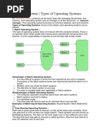 Operating System - Types of Operating Systems