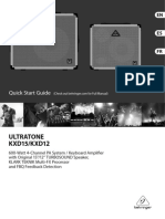 Behringer Ultratone kxd12 Quick Setup Guide PDF