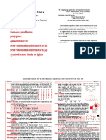 Eponyms Famous Problems Polygons Quadrilaterals Recreational Mathematics (1) Recreational Mathematics (2) Symbols and Their Origins