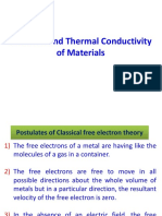 Electrical and Thermal Conductivity of Materials
