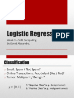 Week 3 Logistic Regression