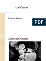 Colorectal Cancer: - Dr. Suneet Khurana