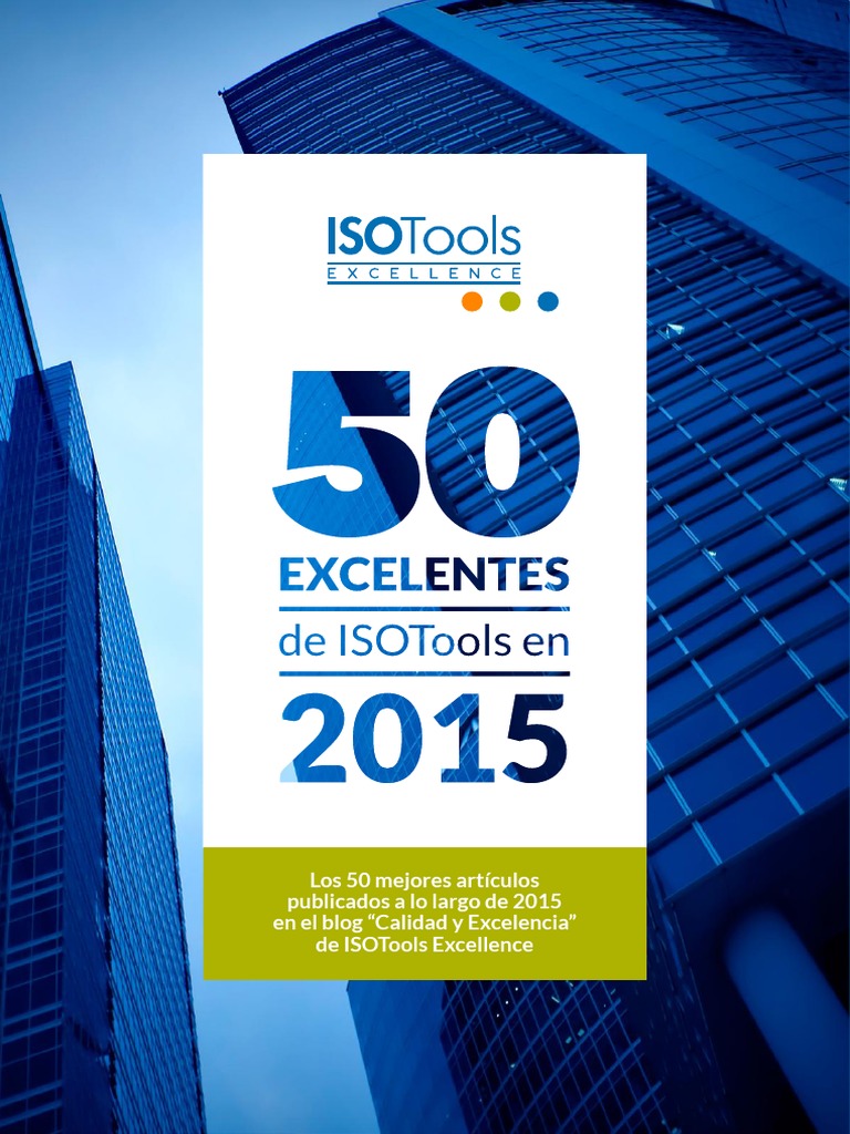 50 Excelentes Isotools 2015 | PDF | Calidad (comercial) | Planificación