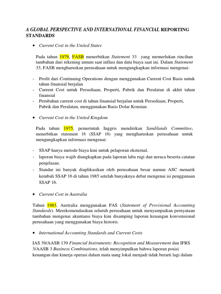 Standar Pelaporan Keuangan Internasional | PDF | Pengelolaan Keuangan ...