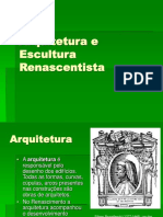 Arquitetura e Escultura Renascentista: Estilos e Mestres