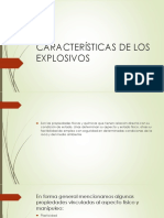 Caracteristicas de Los Explosivos