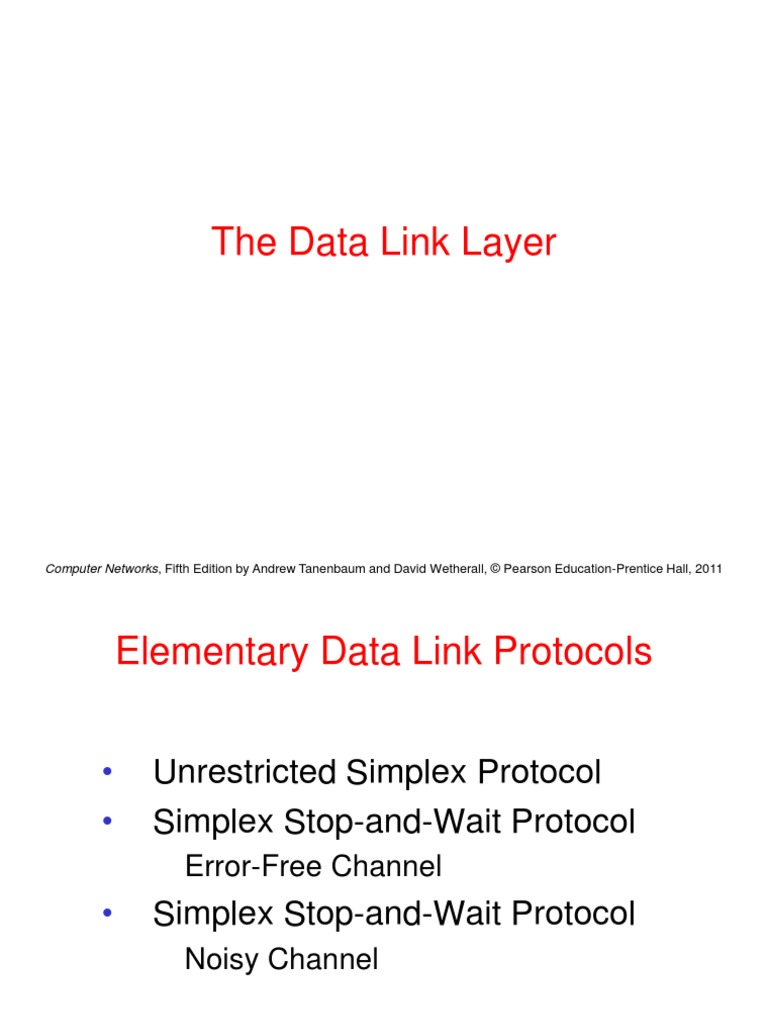 Elementary Data Link Protocols | PDF | Transmission Control Protocol ...