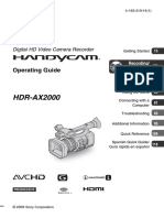 Handycam HDR-AX2000 PDF