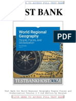 Test Bank World Regional Geography People Places and Globalization Version 2 0 2nd Edition