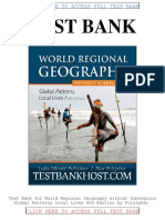 Test Bank World Regional Geography Without Subregions Global Patterns Local Lives 6th Edition