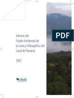 Informe Del Estado Ambiental de La Cuenca Hidrográfica Del Canal de Panamá - 2007
